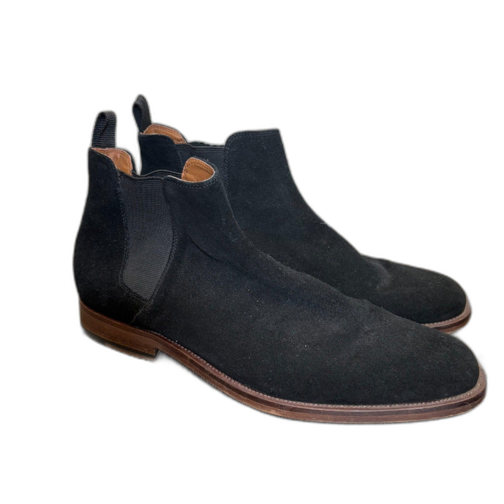 Aldo Black Suede Chelsea Boots